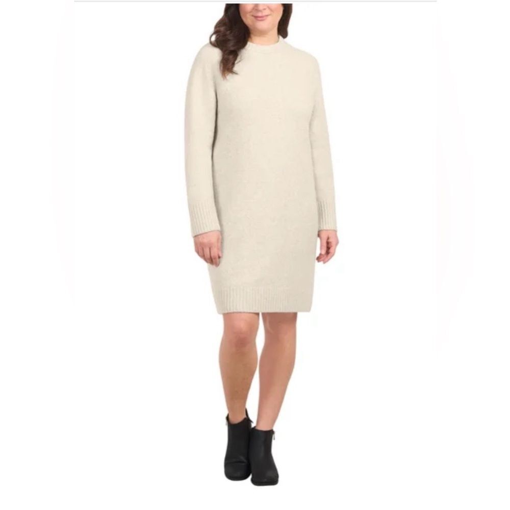 NWT Dalia Beige Sweater Dress Size L